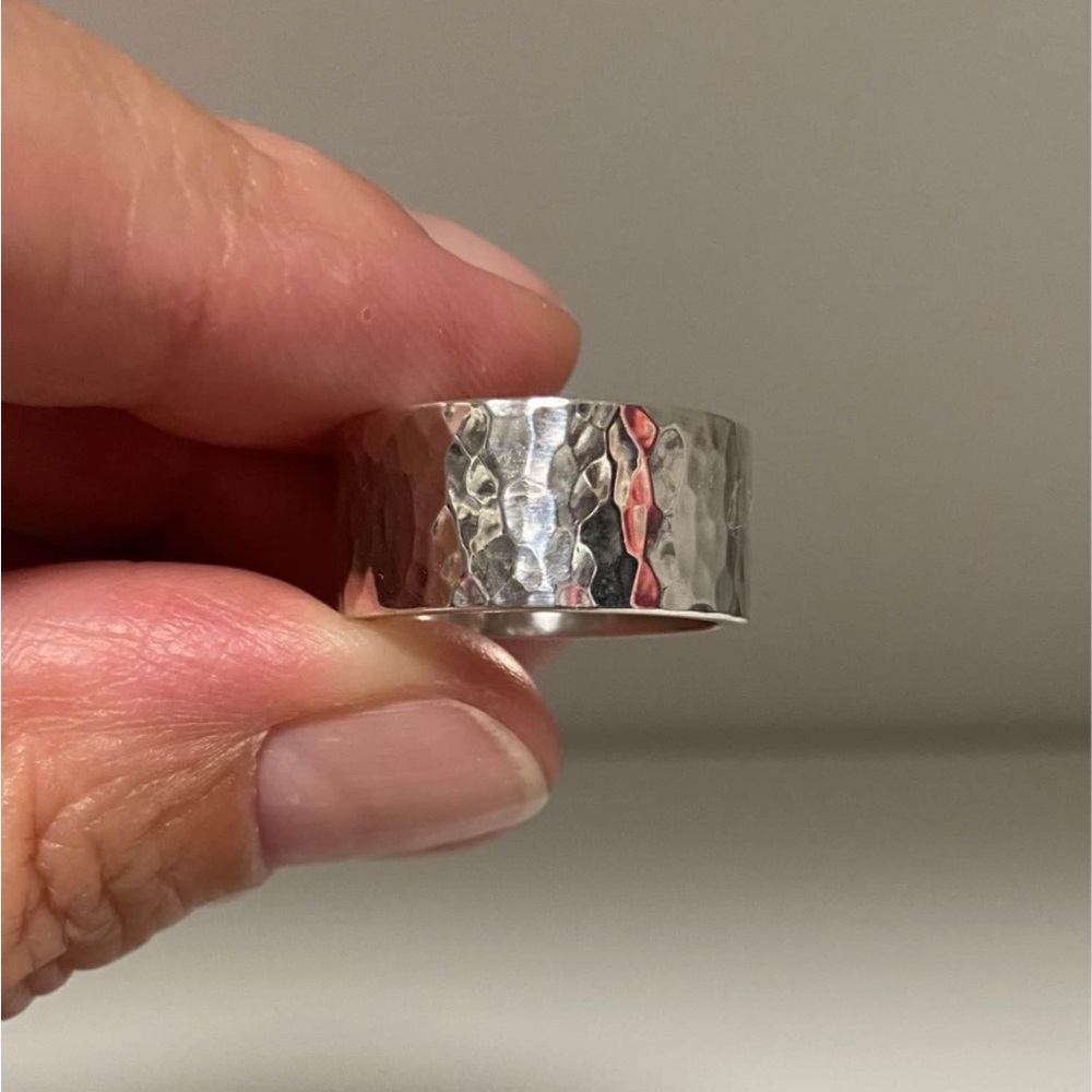 James Avery Silver Hammered Statement Ring - image 1